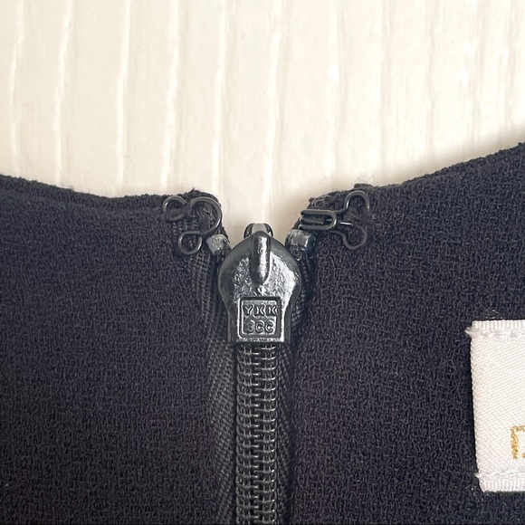 Dress the Population Ariel Racerback Faux Wrap Crepe Black Gown - Size X… - Picture 6 of 12